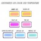 customized LED color and temperature